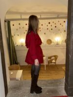 Upcycelt Tommy Hilfiger Zweiteiler Set in dunkelrot | S-M – Bild 8