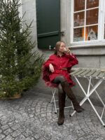 Upcycelt Tommy Hilfiger Zweiteiler Set in dunkelrot | S-M – Bild 2