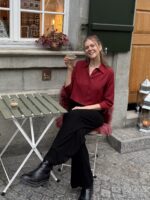 Upcycelt Vintage Bluse mit Scrunchie | M