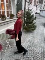 Upcycelt Vintage Bluse mit Scrunchie | M – Bild 8