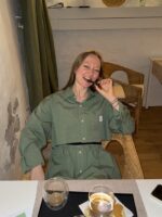 Upcycelt Zweiteiler Set in grün | M – Bild 4