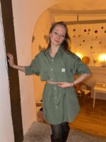 Upcycelt Zweiteiler Set in grün | M – Bild 8