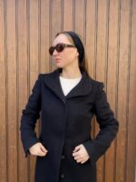 Handmade Stirnband - schwarz samtig – Bild 5