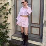 Upcycelt Vintage-Set – Gekürztes Oberteil & Rock