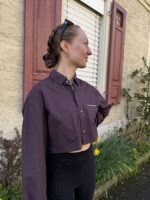 Upcycelt Bluse mit Scrunchie | M