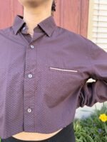 Upcycelt Bluse mit Scrunchie | M – Bild 4