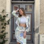 Upcyceltes Set aus Oberteil und Rock, nachhaltige Mode, handgemachtes Unikat