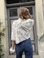 Upcycelt Vintage Bluse mit Scrunchie | M-L – Bild 4